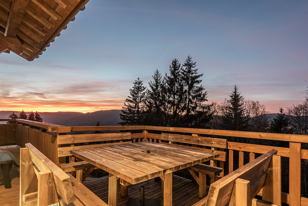 vue chalet vosges